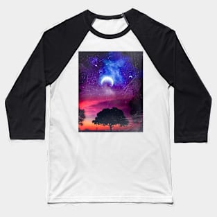 Space Sunset Baseball T-Shirt